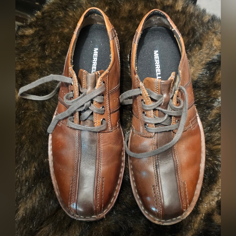 Clarks Touareg Brown Leather Lace Up Oxford 9